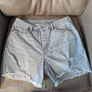 High Rise Jean Shorts